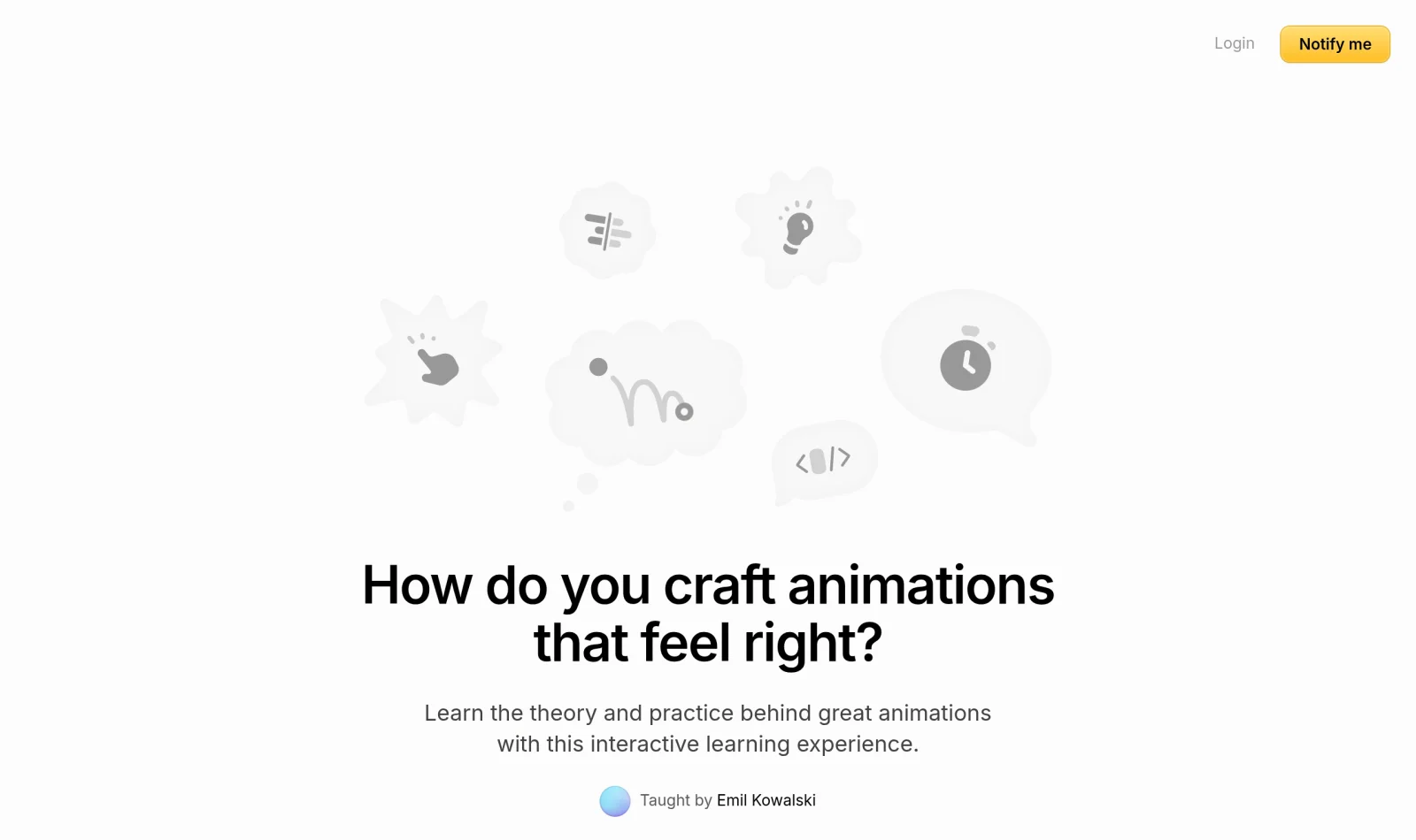 animations.dev — курс Эмиля Ковальски по веб-анимациям, источник подхода скилла Emil Design Eng