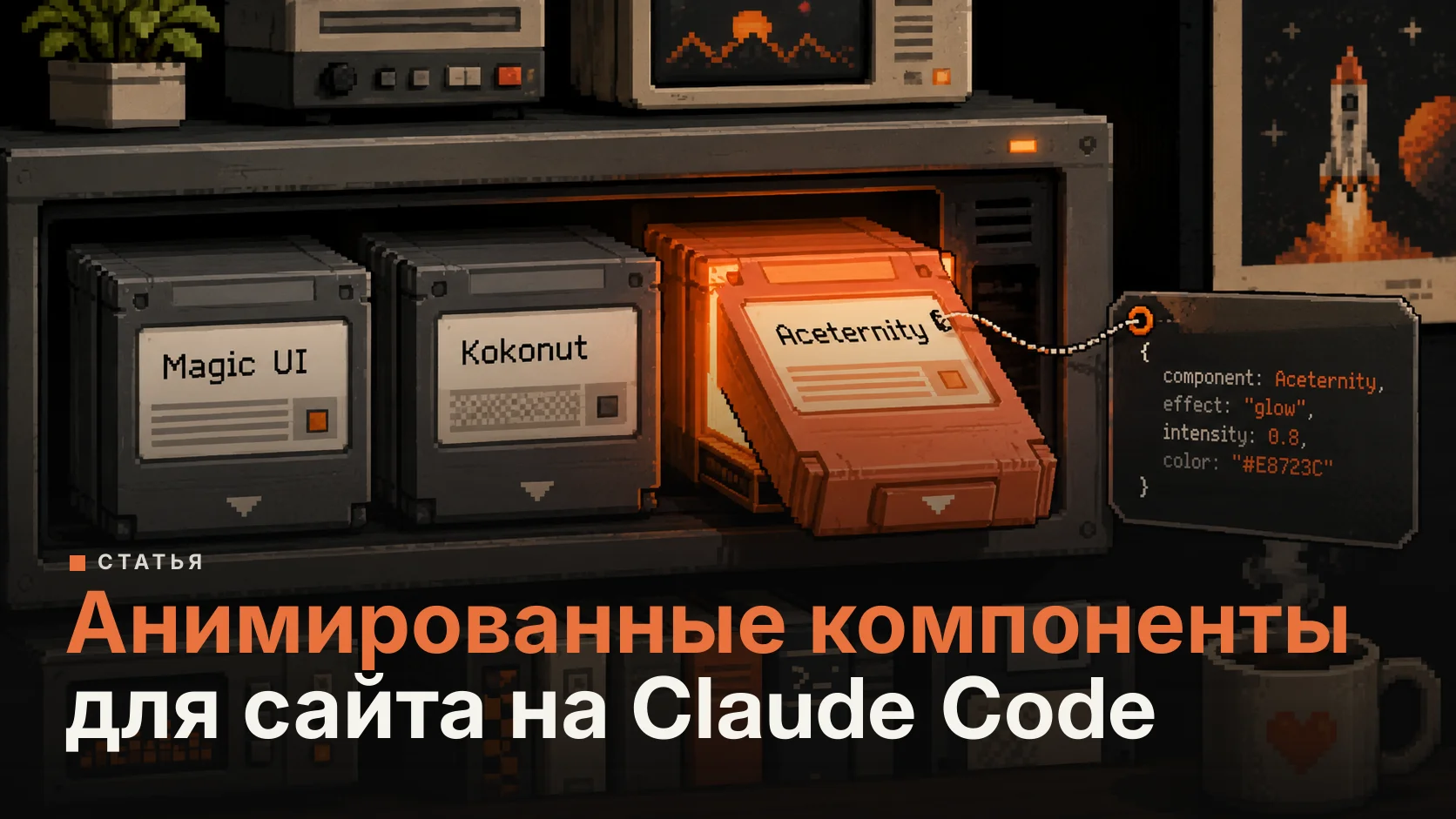 Magic UI, KokonutUI, Aceternity UI: готовые анимированные компоненты для сайта