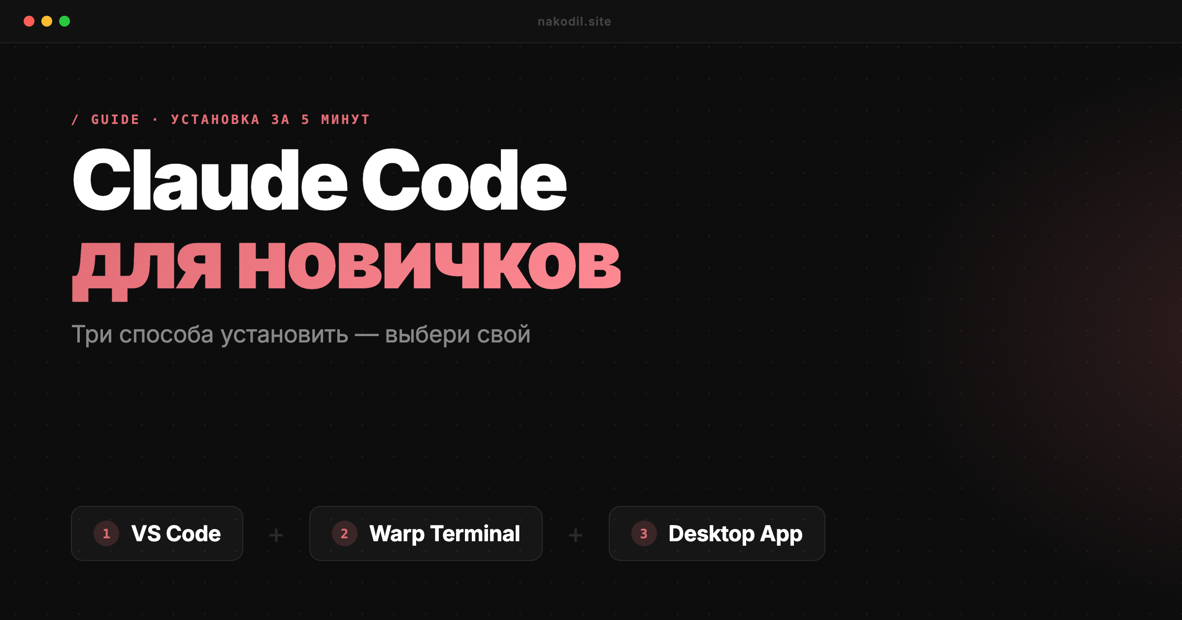 Как установить Claude Code: два способа для новичков