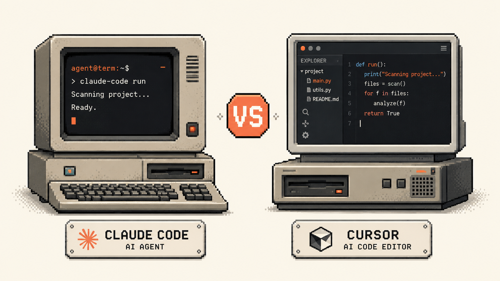 Claude Code vs Cursor — что выбрать в 2026