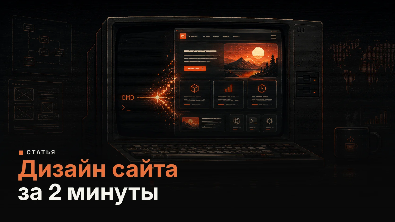 Красивый дизайн сайта за 2 минуты: готовые промпты + Claude Code